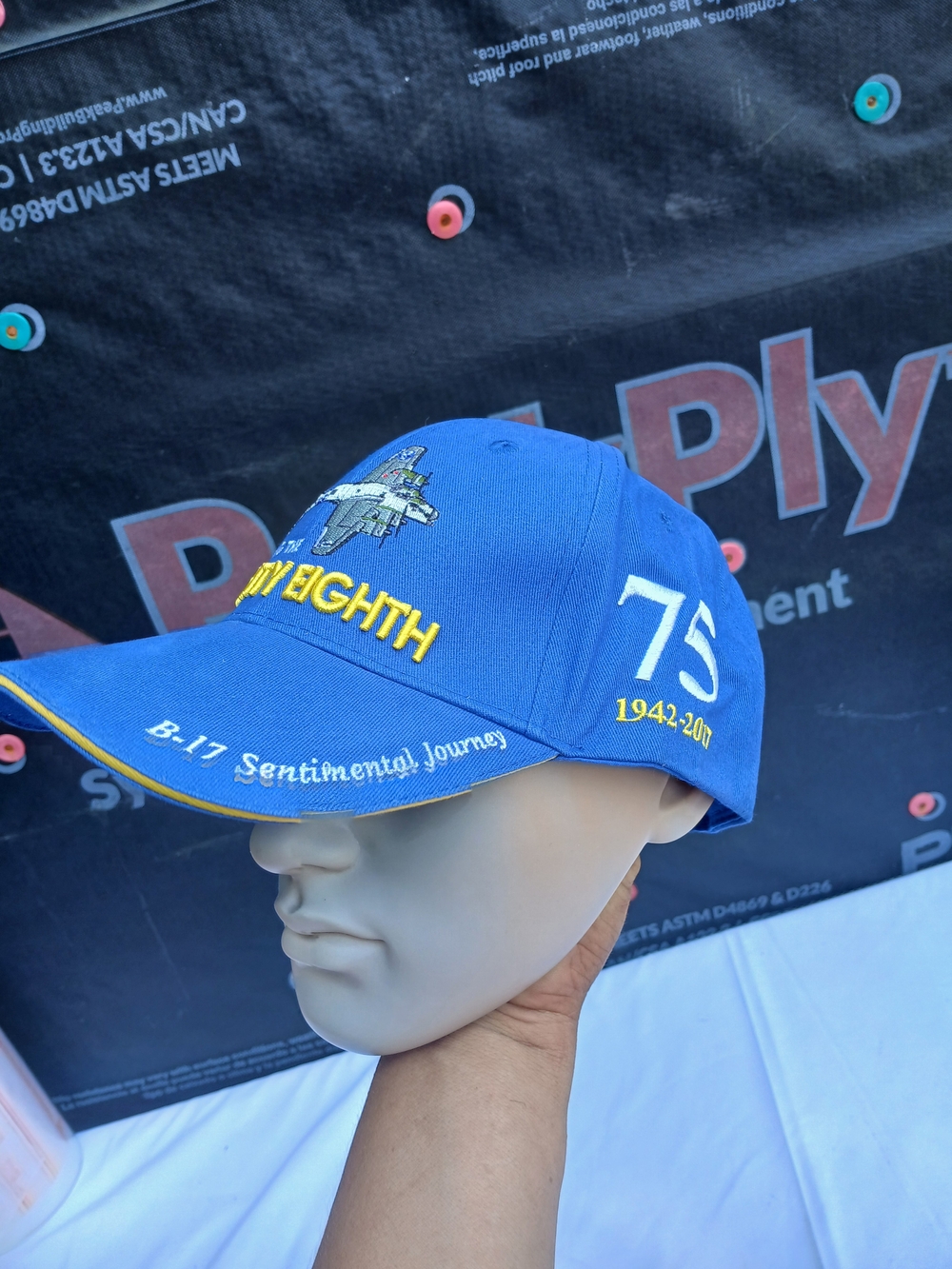 Blue Commemorative 'B-17 Sentimental Journey' Baseball Cap
